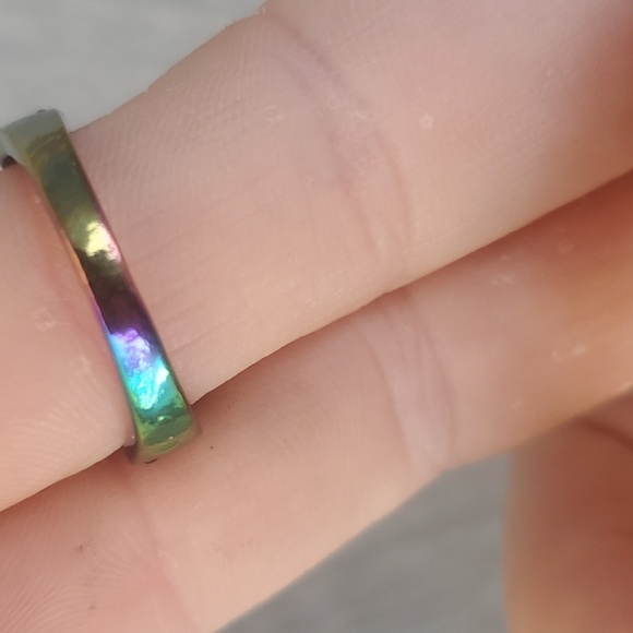 New Amethyst Rainbow Hematite Ring. - Picture 4 of 10
